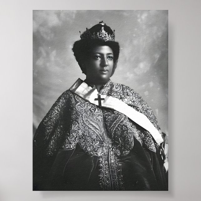 Póster Menen Asfaw Queen Africa Empress Selassie I Roots (Frente)