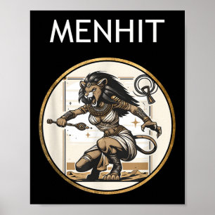 Póster Menhit: La diosa de la guerra nubia y la mitología