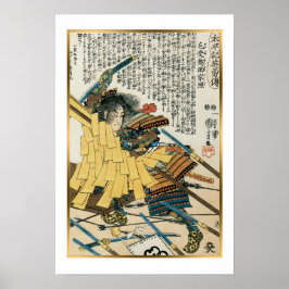 Póster Menju Sôsuke Iyeteru por Kuniyoshi Vintage Japan