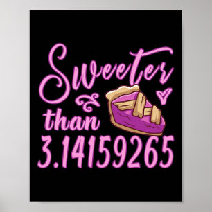 Póster Menor dulce que Pi Day 3.14 Maestra