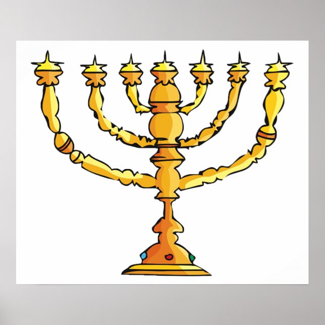 Póster Menorá de la Iglesia (Frente)