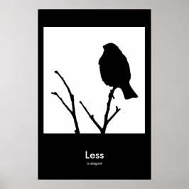 Póster Menos es elegante