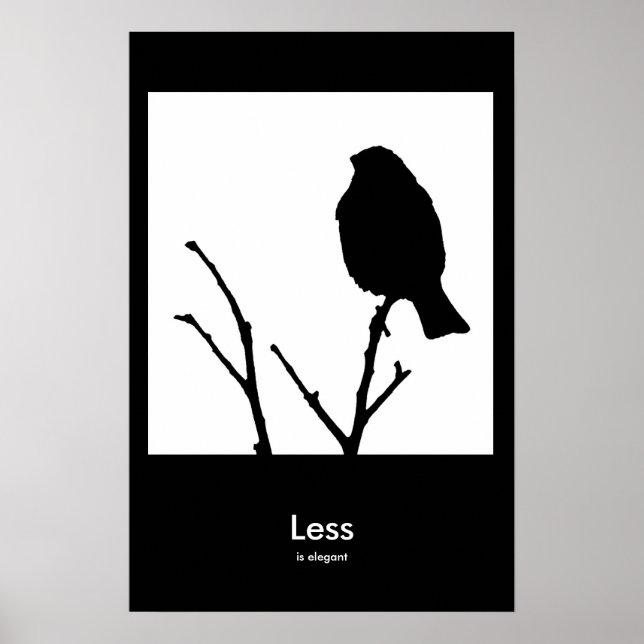 Póster Menos es elegante (Frente)