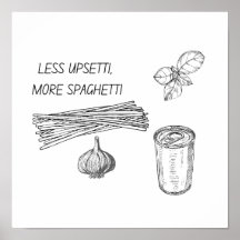 Menos Upsetti, más Spaghetti Wall Art