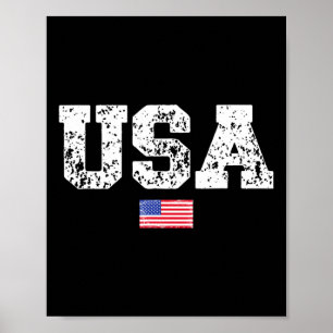 Póster Mens Bandera Estadounidense 4 De Julio Día De Los 