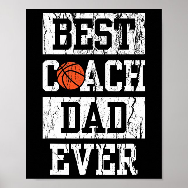 Póster Mens Best Coach Dad Ever Shirt Men's Sketll Coachi (Frente)