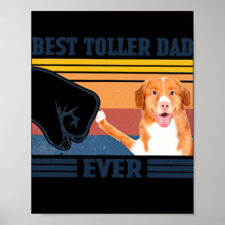 Póster Mens Best Nova Scotia Duck Tolling Retriever Dad