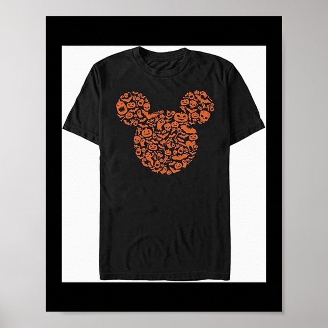 Póster Mens Characters Mouse Ears Halloween Icons  (Frente)