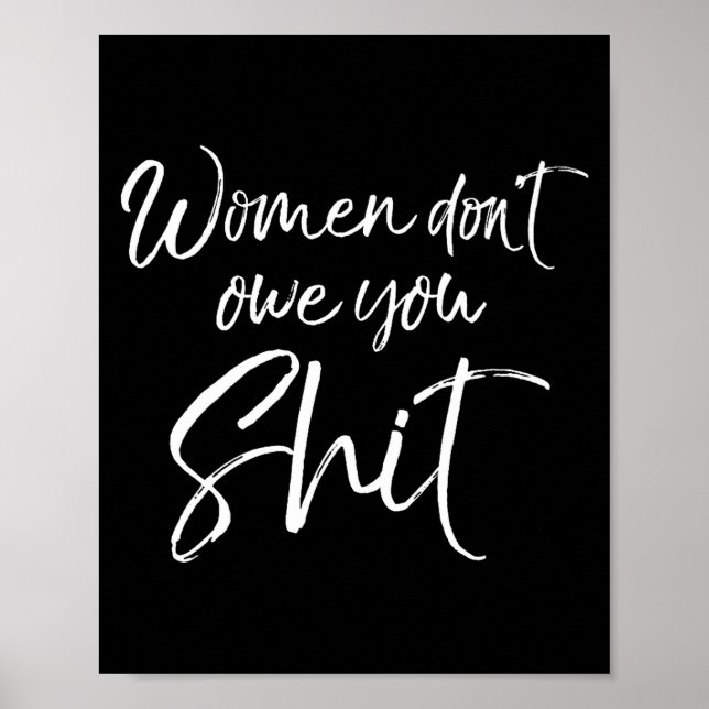 Póster Mens Cute Feminist Quote Sarcastic Gift Women Don' (Frente)
