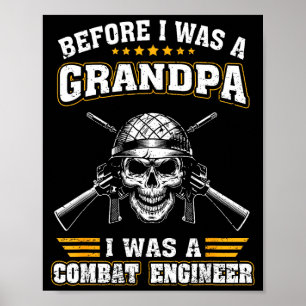 Póster Mens era un ingeniero de combate antes de que el a