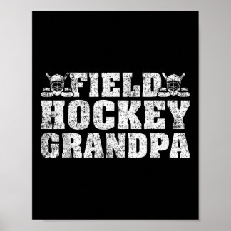 Póster Mens Field Hockey Sports Lover Field Hockey Grandp