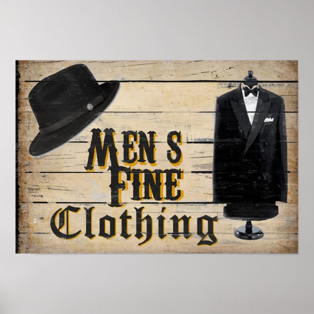Póster Men's Fine Clothing (Frente)