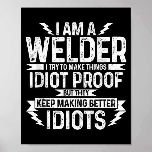 Póster Mens Funny Welder &amp; Apparel Tank Top  (Frente)