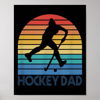 Póster Mens Hockey Dad Field Hockey Player Father Coach V