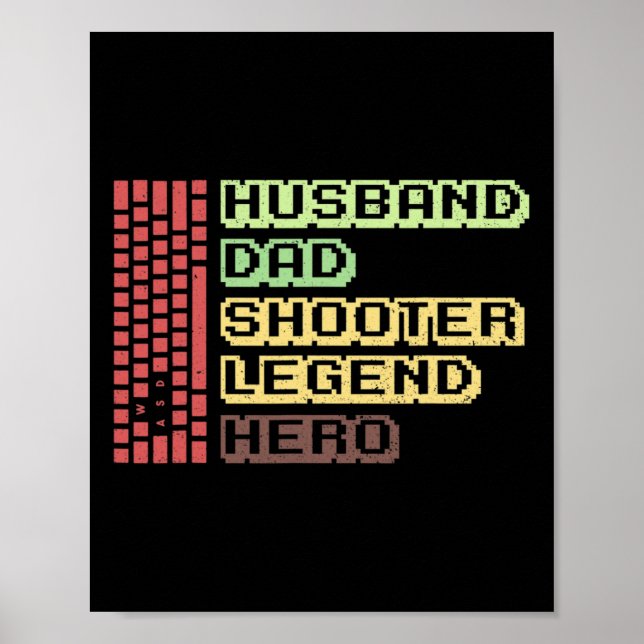 Póster Mens Mouse Gamer Design For Your Computer Gaming H (Frente)