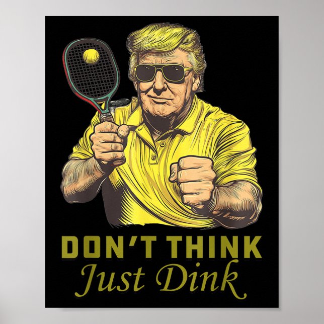 Póster Mens Pickle Ball no cree que sea tan gracioso como (Frente)