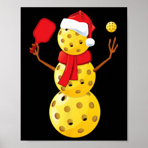 Póster Mens Pickleball Navidades Shirny Pickleball S
