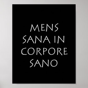 Póster Mens sana en corpore sano