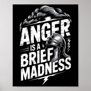 Póster Mens Seneca Stoic Philosoper Cita Motivación St