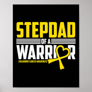 Póster Mens Stepdad Superviviente de la Concienciación so