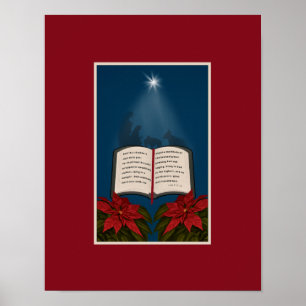Póster Mensaje abierto de Navidades de la Biblia