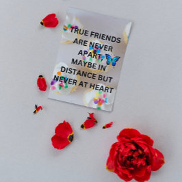 Póster Mensaje de agradecimiento a los mejores amigos