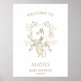 Póster Mensaje de bienvenida Baby Shower de Budget Peter 