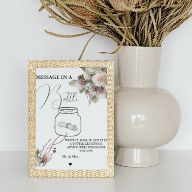 Póster Mensaje de la boda de invierno en un cartel de lib (Subido por el creador)