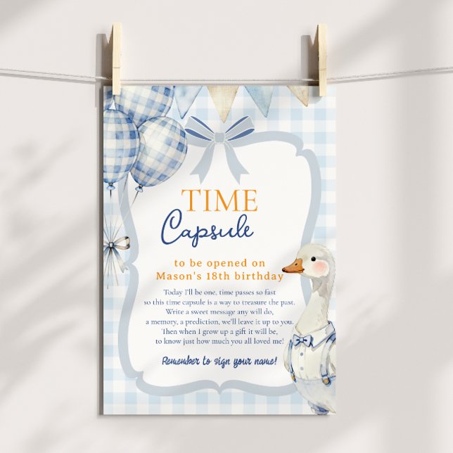 Póster Mensaje de primer cumpleaños para cápsula del tiem (Subido por el creador)