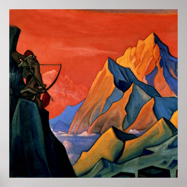 Póster “Mensaje de Shambala” de Nicholas Roerich (Frente)