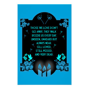 Póster Mensaje de soporte de condolencia