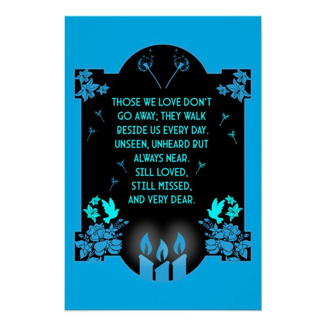 Póster Mensaje de soporte de condolencia (Anverso)