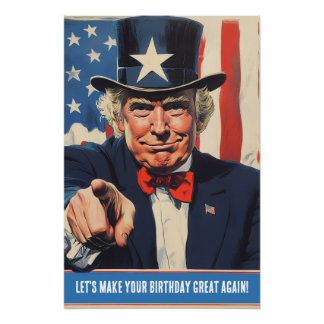 Póster Mensaje divertido del personalizado Trump por feli