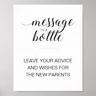 Póster Mensaje En Una Botella Nuevos Padres Consejos De B