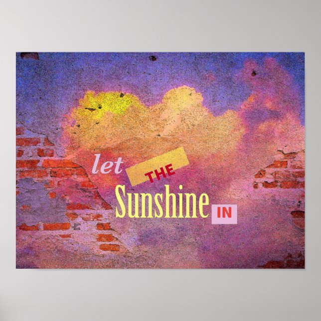 Póster Mensaje en una pared (Frente)