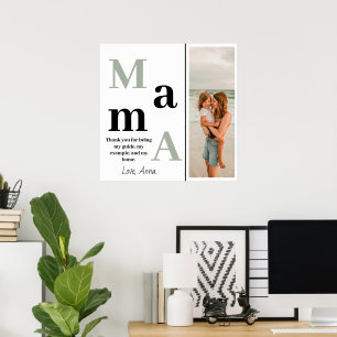Póster Mensaje y foto de Poster personalizado y amoroso
