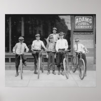 Mensajeros de Telegram, 1911. Foto antigua