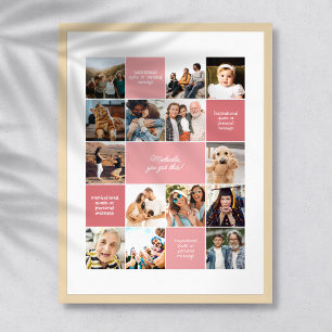 Póster Mensajes de Personalizado de confort inspirador y