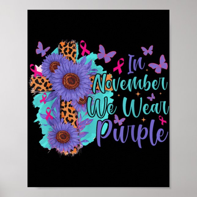 Póster Mental Health Amp Suicide Awareness  (Frente)