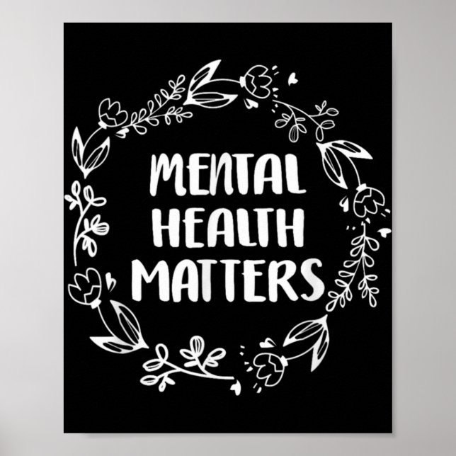 Póster Mental Health S Awareness Suicide Prevention  (Frente)