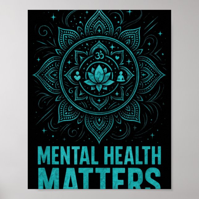 Póster Mental Health S End Stigma Awareness  (Frente)