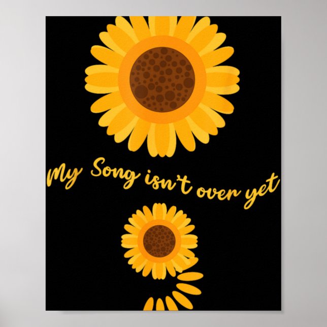 Póster Mental Health Semicolon Sunflower Suicide Preventi (Frente)