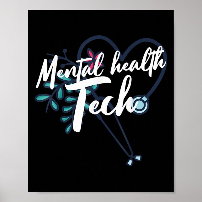 Póster Mental Health Suicide Awareness Month Psychiatric  (Frente)