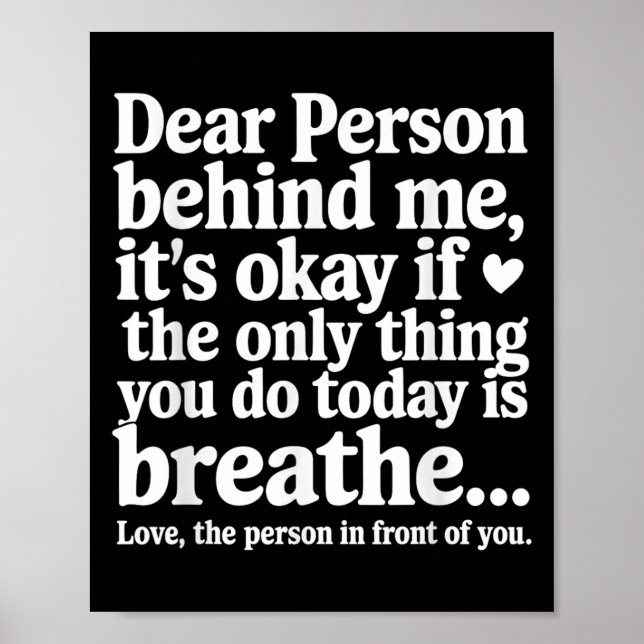 Póster Mental Health Suicide Prevention Awareness Person  (Frente)