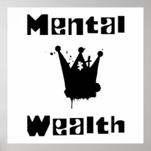 Póster mental wealth is mental health