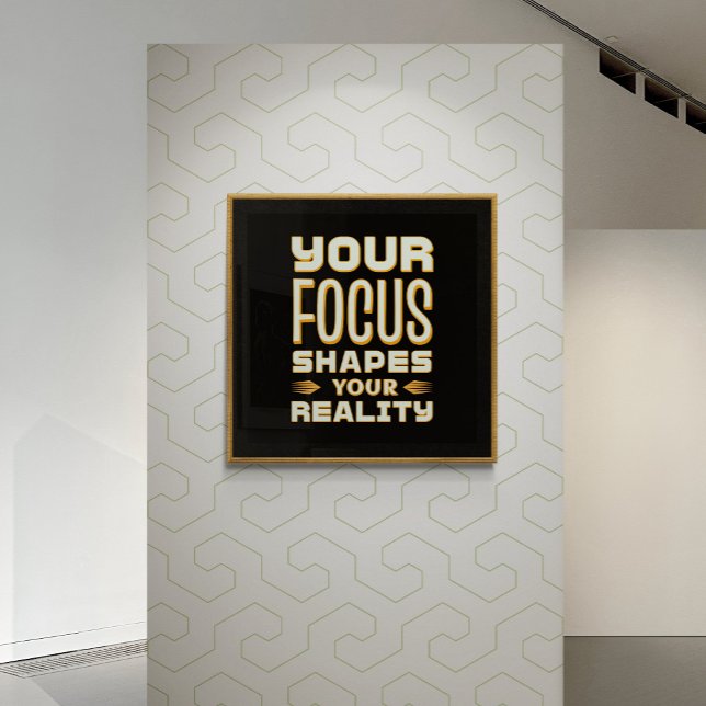 Póster Mente enfocada, realidad modelada - Motivacional (Subido por el creador)