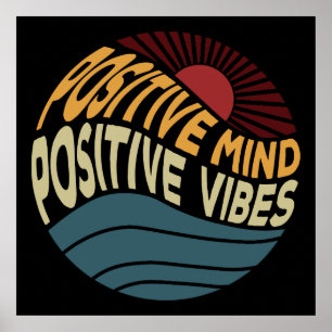 Póster Mente Positiva Vibraciones Positivas