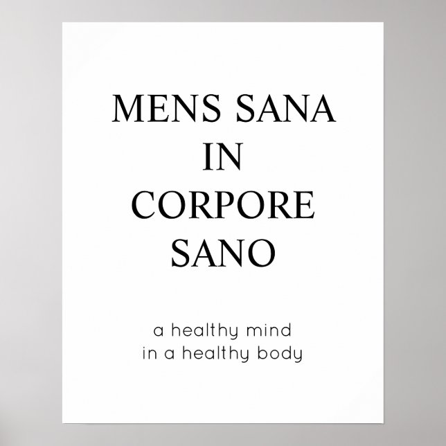 Póster Mente Saludable En Una Cita Latinoamericana De Cue (Frente)