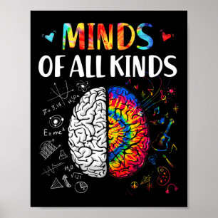 Póster Mentes De Todo Tipo Neurodiversidad Autismo Concie