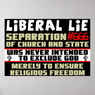 Póster Mentira liberal #666
